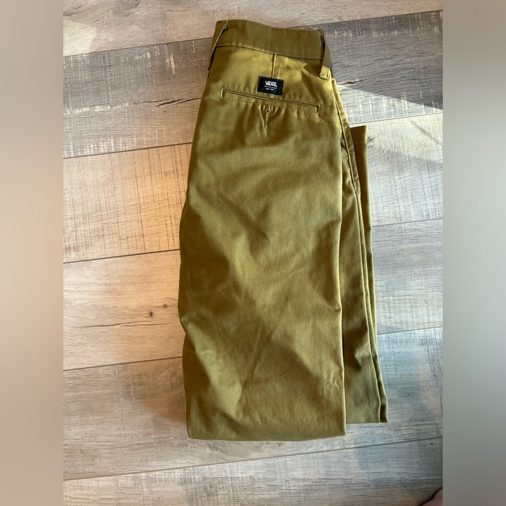 Vans Authentic Chino Pants Mens Size 29 olive Off The Wall Straight  never worn